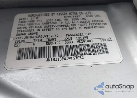 2018 Nissan Rogue Sport S z USA, uszkodzony, nr VIN JN1BJ1CP4JW157052